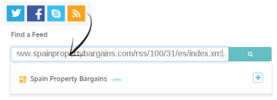 Introducción de la fuente RSS